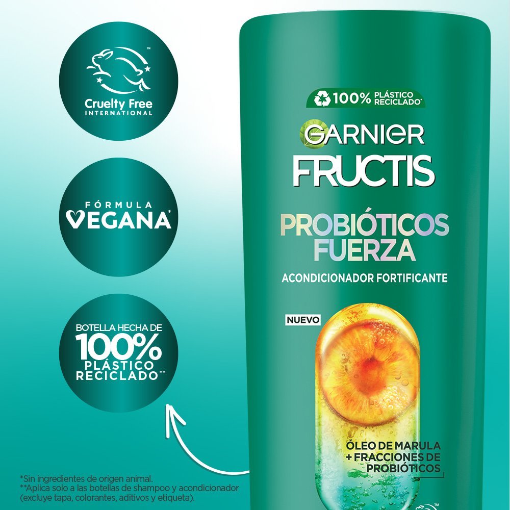 Garnier - Acondicionador probioticos fuerza 350ml - Imagen 2