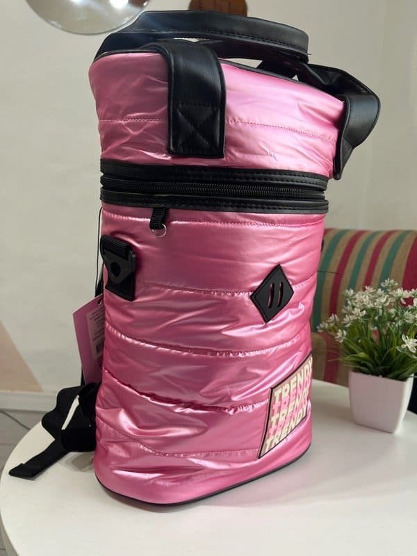 Mochila Matera Trendy Apto Termo 1.5l Compacta Color Rosa Chicle - Imagen 3